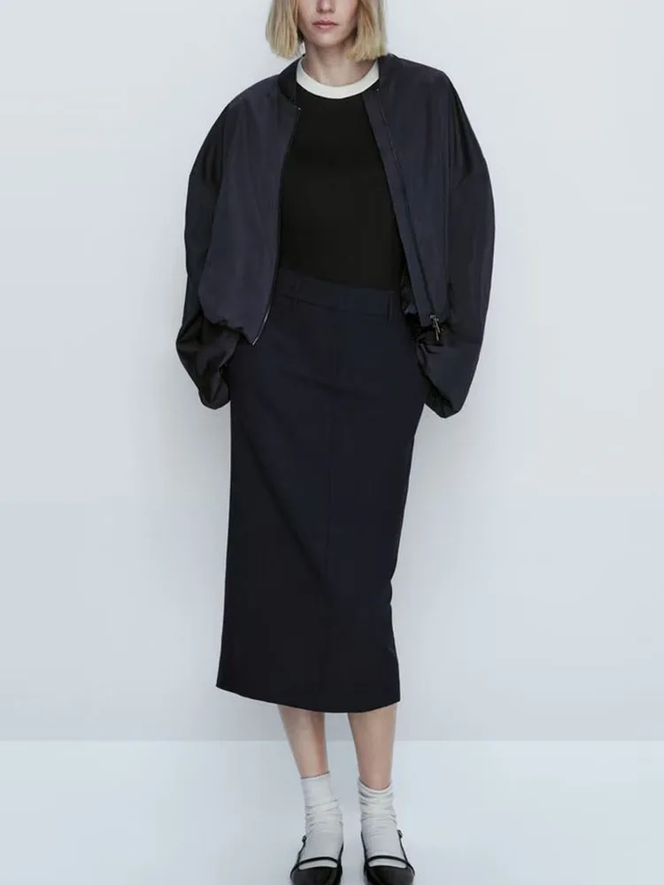 Women 2023 New Fashion back Split design Slim Buttocks wrapped Skirt Vintage High Waist Side Pockets Zipper Female Skirts Mujer
Women 2023 New Fashion back Split design Slim Buttocks wrapped Skirt Vintage High Waist Side Pockets Zipper Female Skirts Mujer