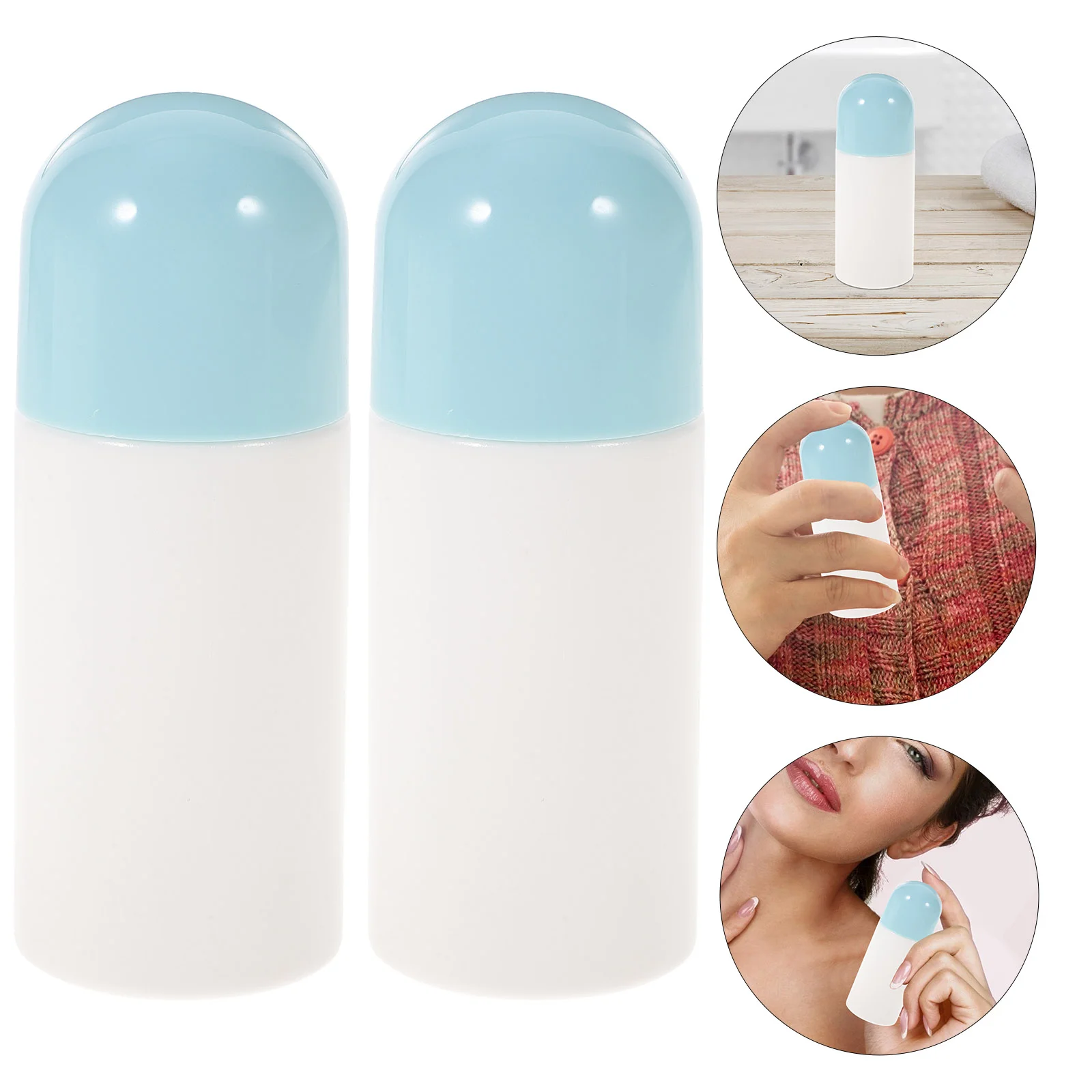 

Beavorty Plastic Containers Sponges Head Applicator Bottle 10Pcs Roll Liniment Bottles Refillable Roller Sub Bottles