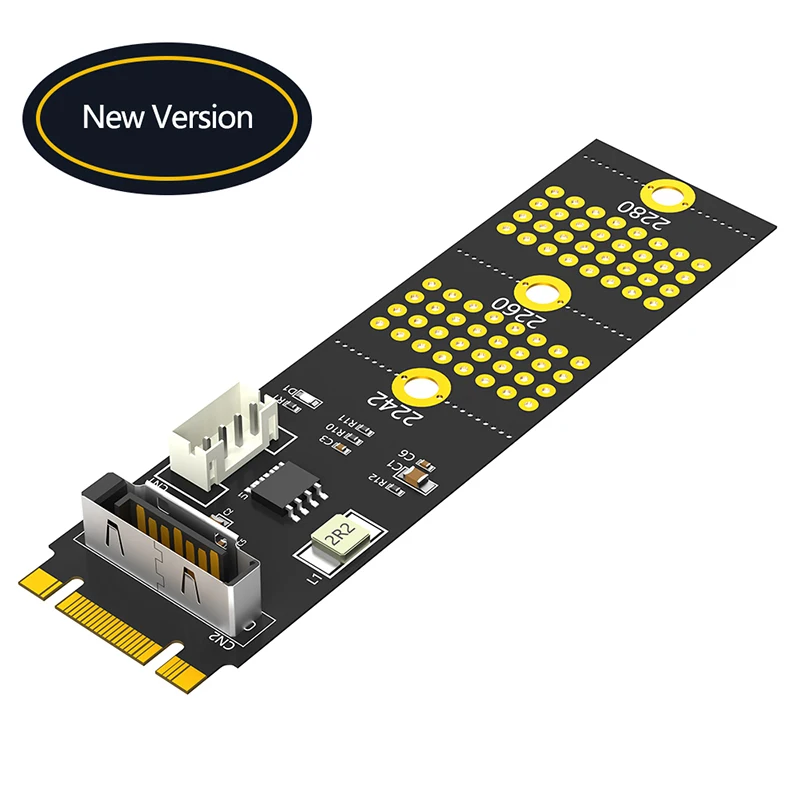 Адаптер M.2 Key B + M/B 2242 2260 размера на 7Pin SATA, адаптер порта, 4-контактный источник питания с 7-контактным кабелем SATA для 2,5-дюймового HDD SSD
Адаптер M.2 Key B + M/B 2242 2260 размера на 7Pin SATA, адаптер порта, 4-контактный источник питания с 7-контактным кабелем SATA для 2,5-дюймового HDD SSD