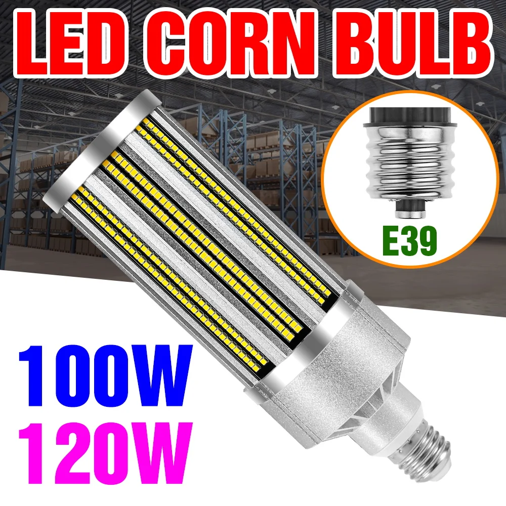 

LED Corn Bulb E27 Lamp 220V Light E29 LED Ceiling Bulb 25W 35W 50W 54W 60W 80W 100W 120W High Power Aluminum Spotlight For Home