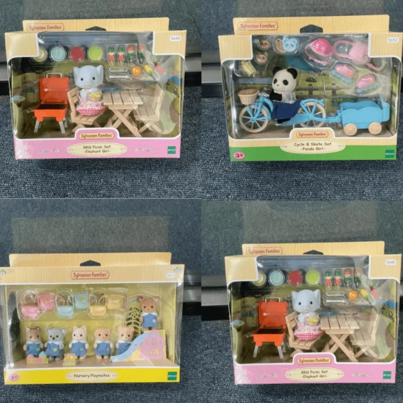

New A Et Sylvanian Families Anime Girl Figures Cute Plushies Kindergarten Series Pvc Room Decoration Christmas Gift Kids Toys