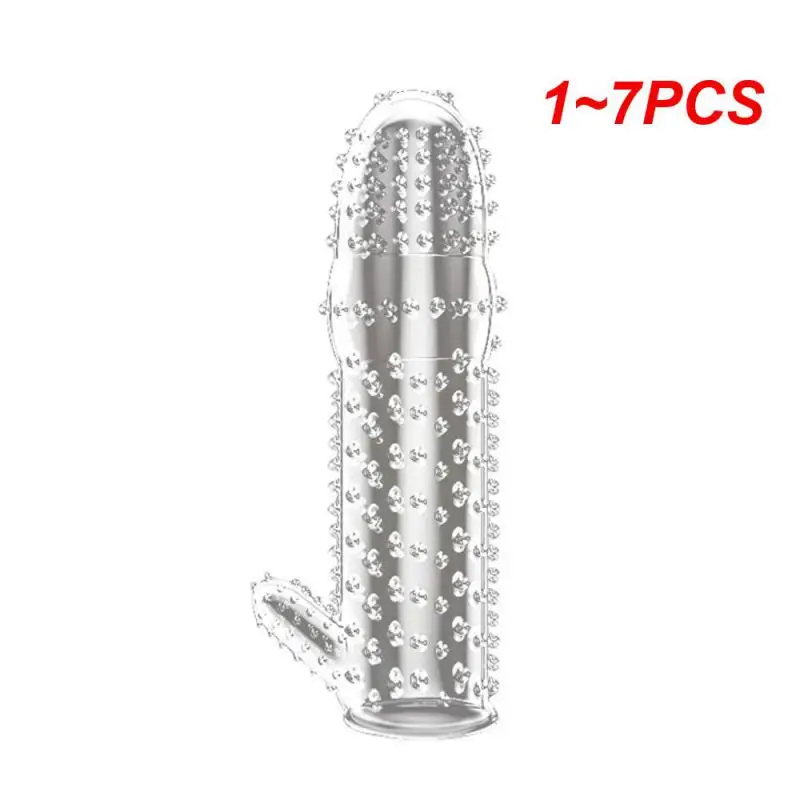 Anneaux de pénis réutilisables pour hommes, agrandissement masculin, éjaculation retardée, jouets sexuels pour adultes, anneau de couverture de coq, manchon de pénis 5, 1 à 7 pièces 1