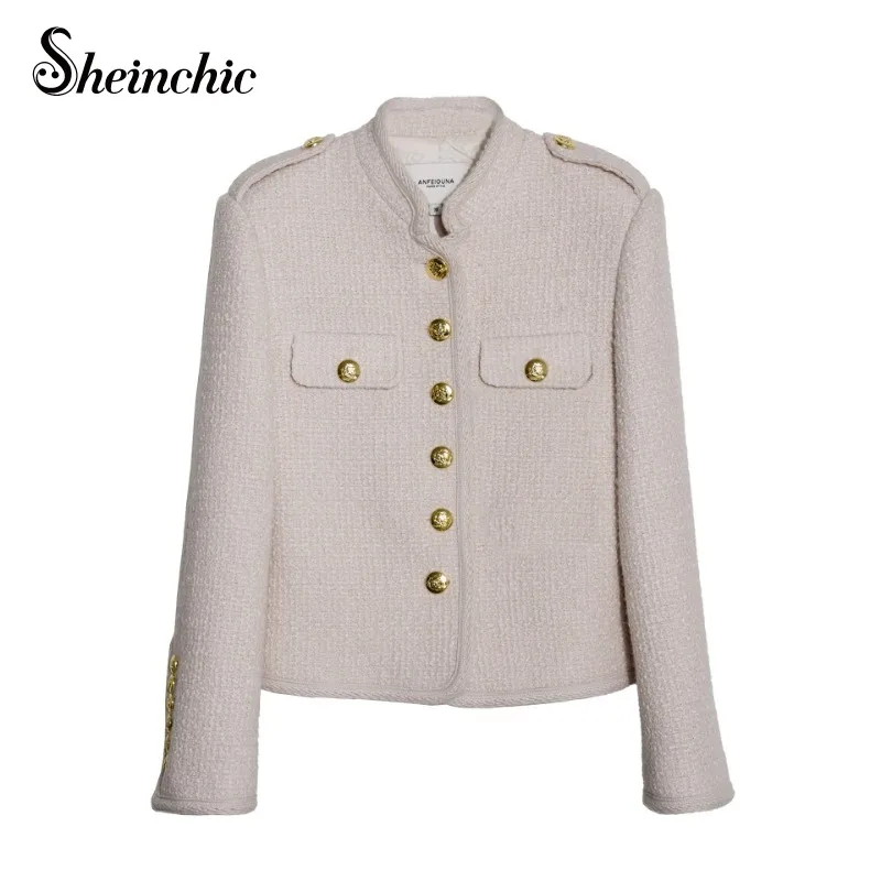Luxury Designer Winter Clothes for Women 2023 Korean Fashion Gold Buttons Tweed Jackets and Coats Brand Manteau Femme Hiver
Luxury Designer Winter Clothes for Women 2023 Korean Fashion Gold Buttons Tweed Jackets and Coats Brand Manteau Femme Hiver