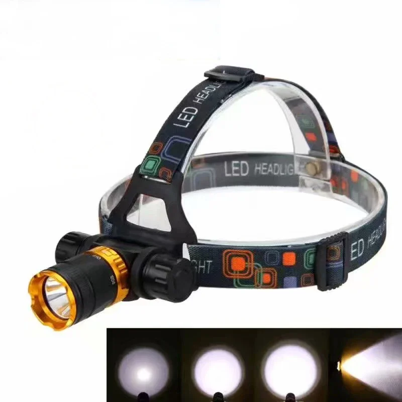 

D07 Magnetic Switch Waterproof Diving Headlight Head Lamp Dive Underwater 15m Headlamp XML-T6 Led bead Flashlight Torch