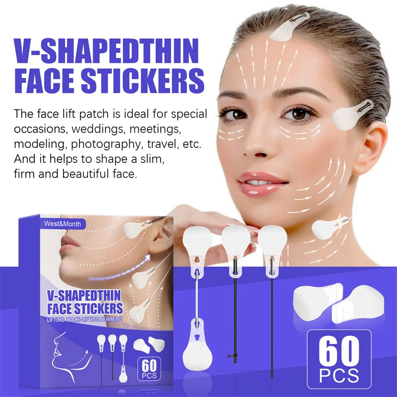 60Pcs Invisible Face Sticker Fox Eyes Neck Double Chin Lift V Shape Refill Tapes Thin Makeup Facelifting Patch Lift Face Sticker
60Pcs Invisible Face Sticker Fox Eyes Neck Double Chin Lift V Shape Refill Tapes Thin Makeup Facelifting Patch Lift Face Sticker