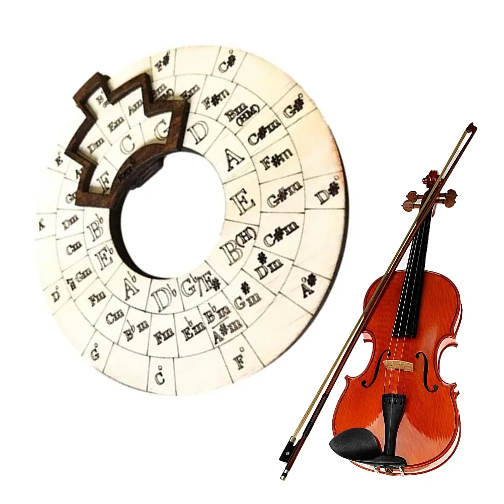 Guitar Chord Wheel Wooden Melody Tool Circle Wooden Musical Educational Tool For Notes Chords 4.72*4.72 Inches Musical Parts
Guitar Chord Wheel Wooden Melody Tool Circle Wooden Musical Educational Tool For Notes Chords 4.72*4.72 Inches Musical Parts