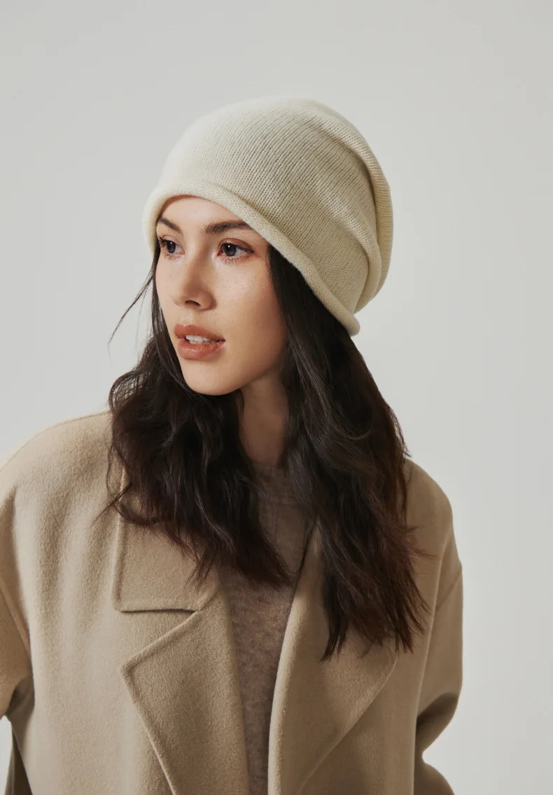100% Pure Wool Knitted Beanie - Premium Slouchy Winter Hat 8 Sa73f4c9a3f4e4811acc3e4dc2654a213O