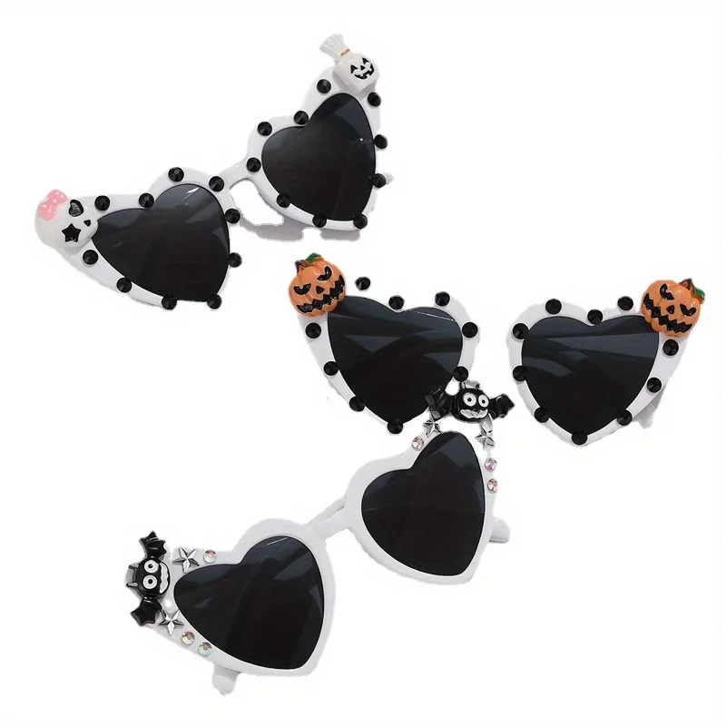 Halloween Bat Pumpkin Skull Sunglasses For Women Men Cute Gun Heart Shaped Decorative Shaped For Costume Party Prom
Halloween Bat Pumpkin Skull Sunglasses For Women Men Cute Gun Heart Shaped Decorative Shaped For Costume Party Prom