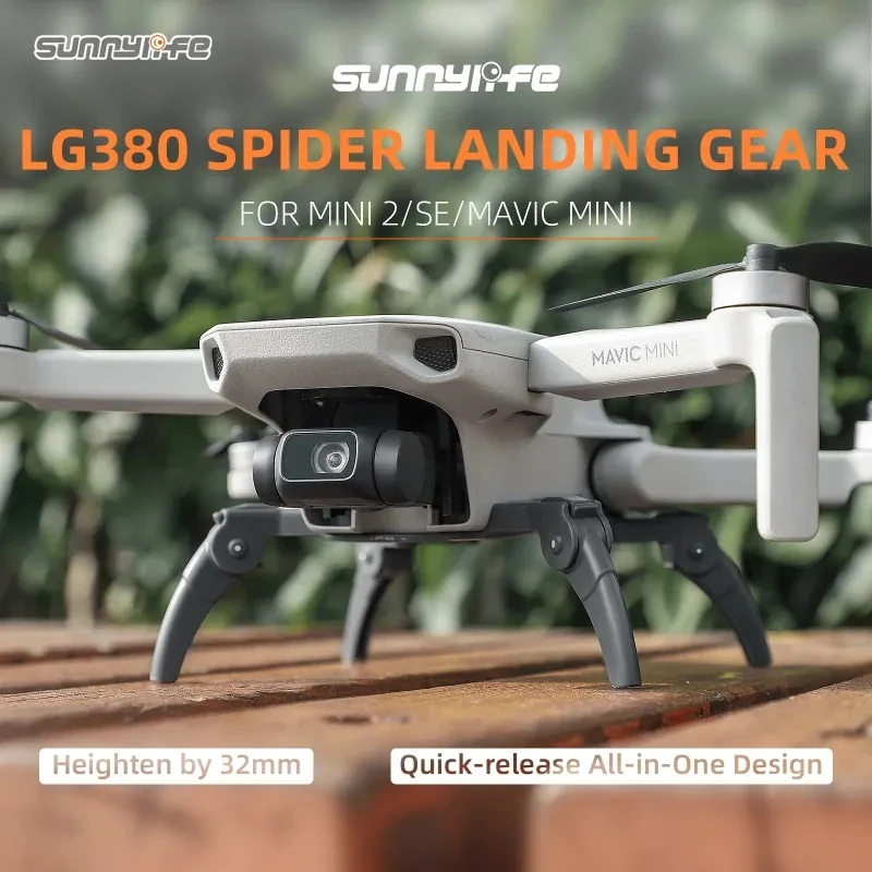 

Spider Landing Gear for DJI Mavic Mini / Mini 2 / Mini SE / Mini 2 SE Suppor Leg Foldable Extender Protection Drone Accessories