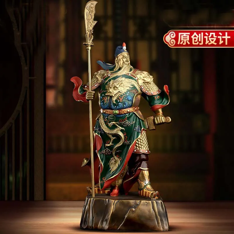 Asia High-grade God of wealth buddha statue Home store company bring money Good luck Dragon GUAN GONG color copper Sculpture
Asia High-grade God of wealth buddha statue Home store company bring money Good luck Dragon GUAN GONG color copper Sculpture
