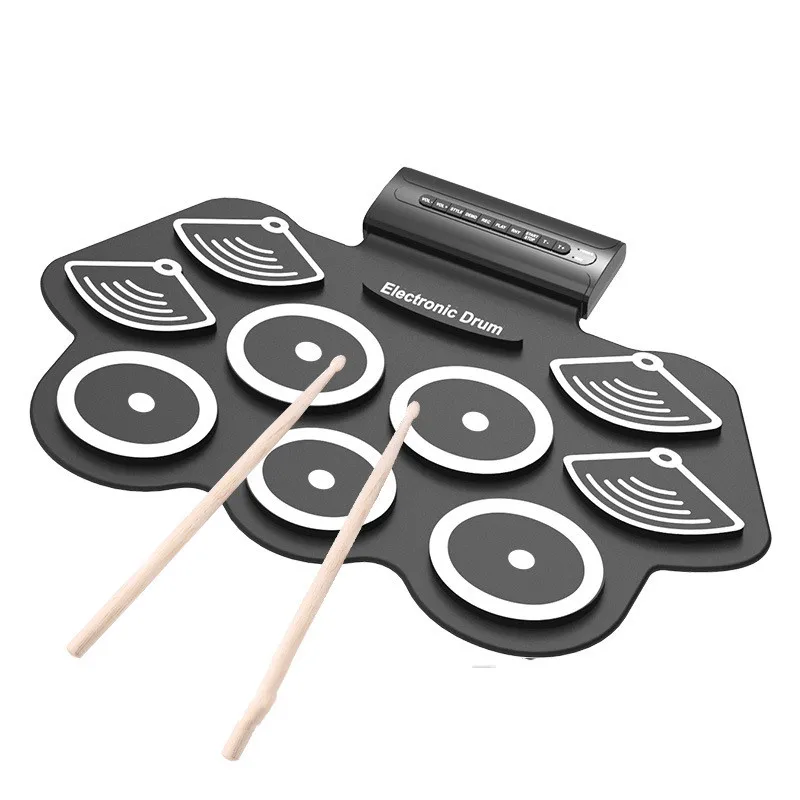 Folding Silicone Hand Roll Usb Electronic Drum Portable Practice Drums Pad Kit With Drumsticks maintain Pedal
Folding Silicone Hand Roll Usb Electronic Drum Portable Practice Drums Pad Kit With Drumsticks maintain Pedal