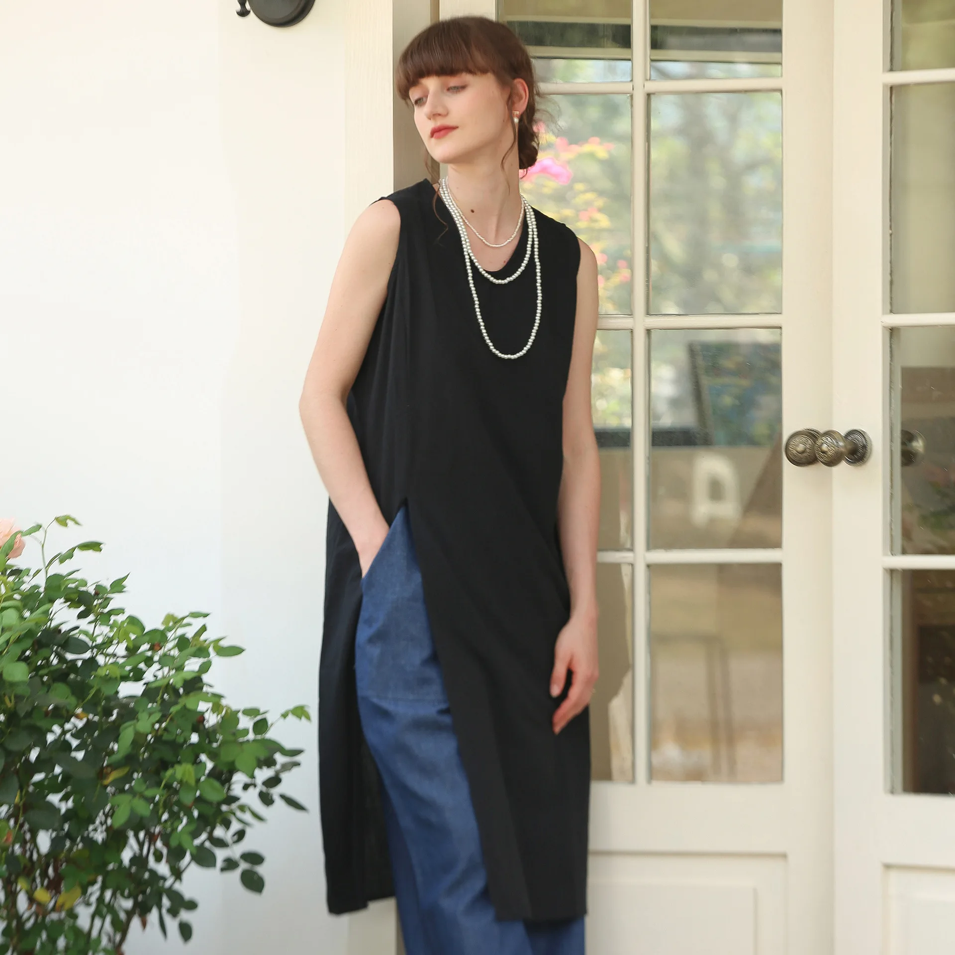 Cotton Linen Sleeveless Dress Commuter Loose Casual Round Neck Solid Summer Dresses Hoilday Travel Beach Sundress Women Robes
Cotton Linen Sleeveless Dress Commuter Loose Casual Round Neck Solid Summer Dresses Hoilday Travel Beach Sundress Women Robes