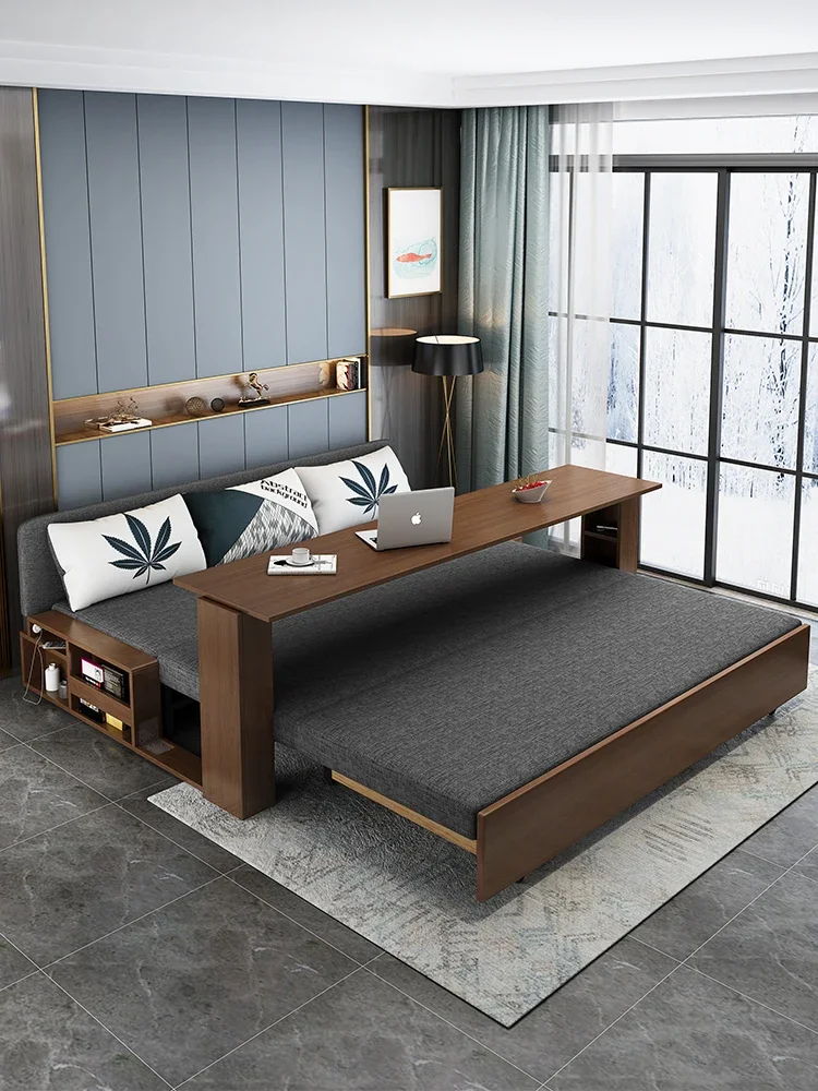 Solid wood sofa bed multi-function living room study push-pull folding bed telescopic bed small household sleeping sofabed
Solid wood sofa bed multi-function living room study push-pull folding bed telescopic bed small household sleeping sofabed