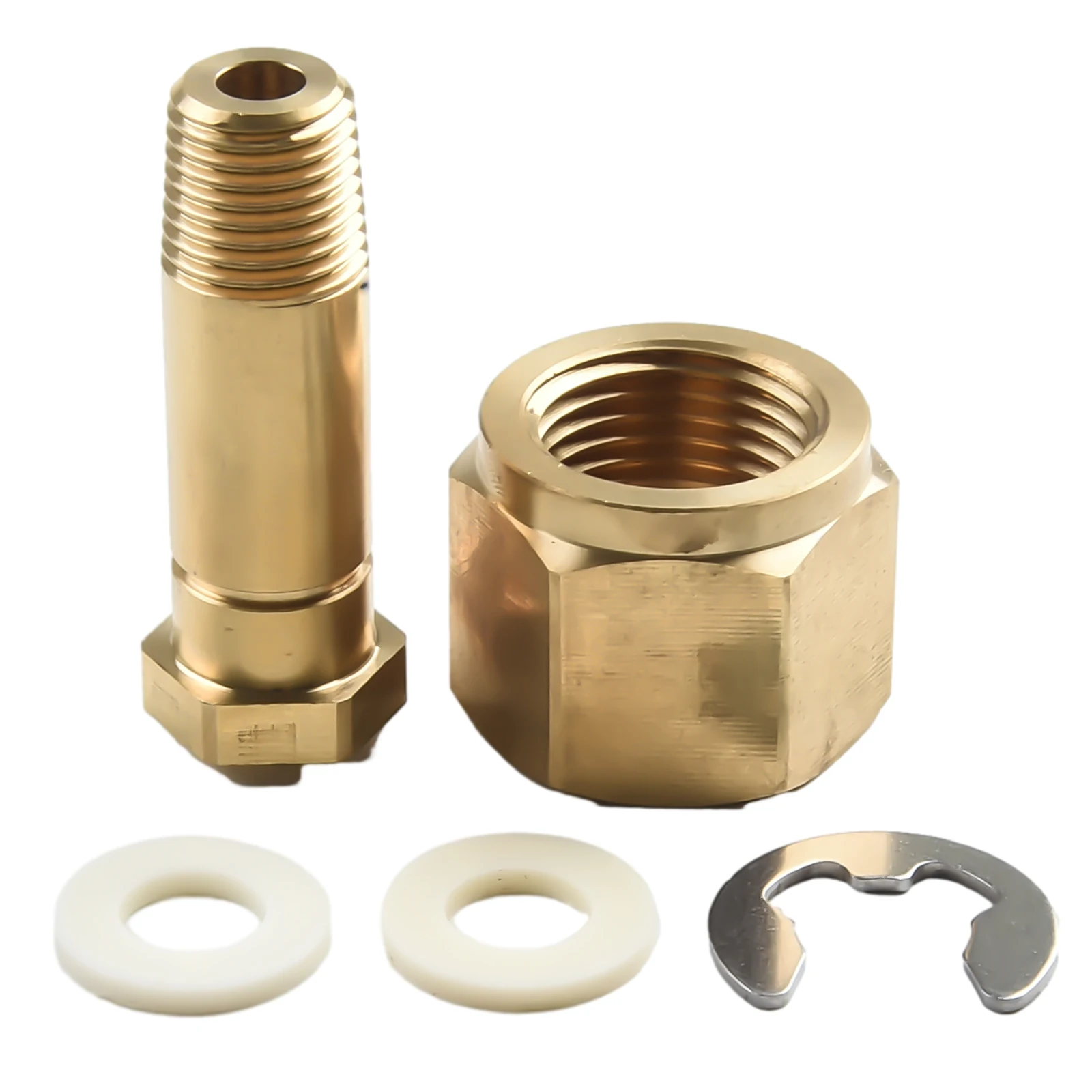 Joint Regulator Inlet Nuts Quick Change Regulator .830-14 1/4" NPT 2" Long CGA-320 CO2 Inlet Nut With Washer
Joint Regulator Inlet Nuts Quick Change Regulator .830-14 1/4" NPT 2" Long CGA-320 CO2 Inlet Nut With Washer