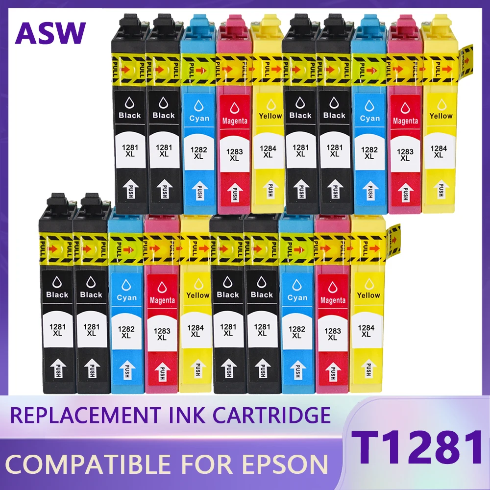 

Ink Cartridge For Epson T1281 T1282 T1283 1281 For Epson Stylus S22 SX125 SX130 SX230 SX235W SX420W SX425W SX430W SX435W Printer