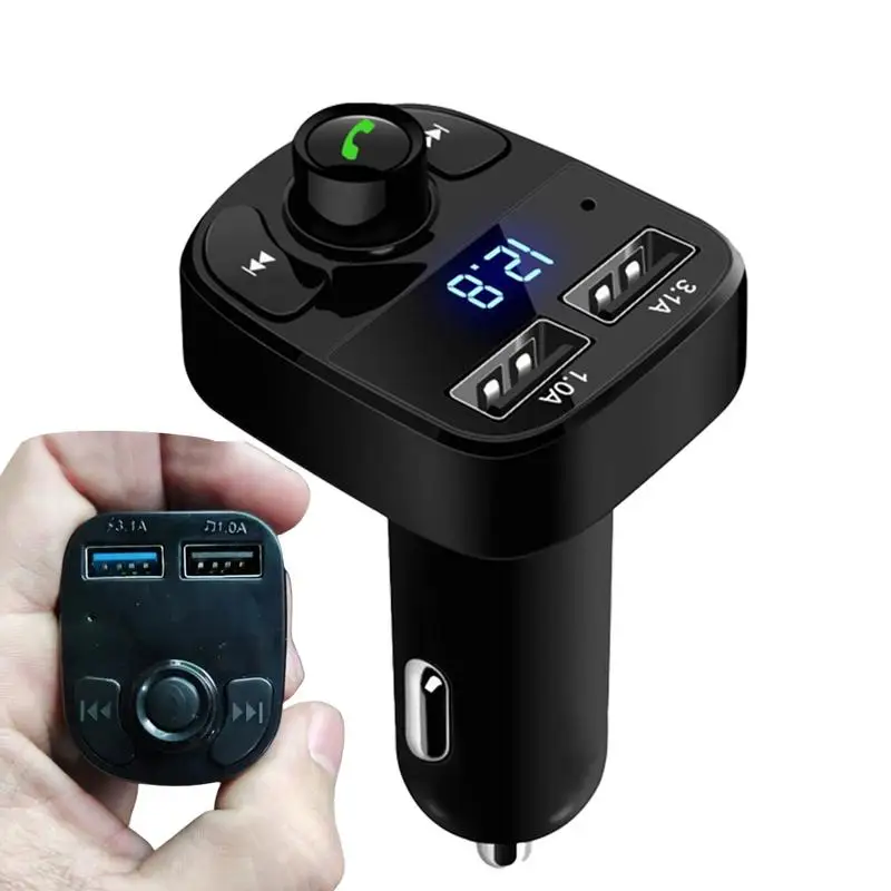 

Car MP3 Music Player with LED Screen FM Transmitter Wireless Radio Adapter Hands-Free Calling Radio Adapter Car Accessories