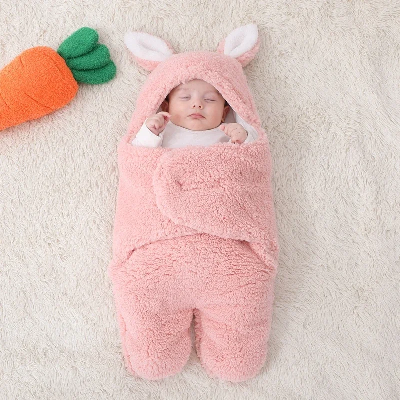

Мягкие спальные мешки для новорожденных Осень-зима флисовые Мультяшные одеяла для младенцев фланелевые спальные мешки для новорожденных 0-9 месяцев