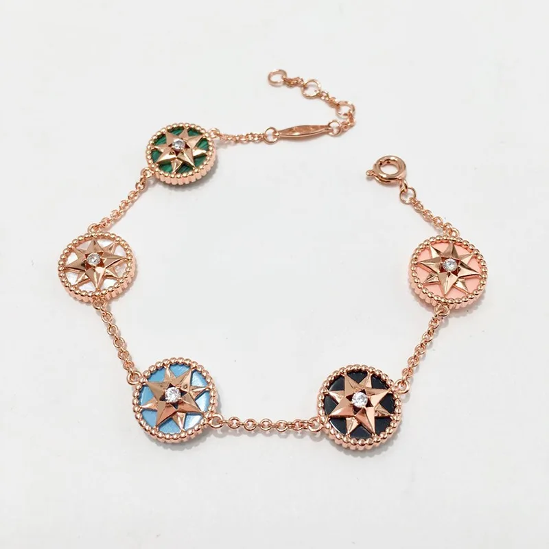 

European and American Fashion Lucky Compass Octagonal Star Chaos Star Chart Bracelet