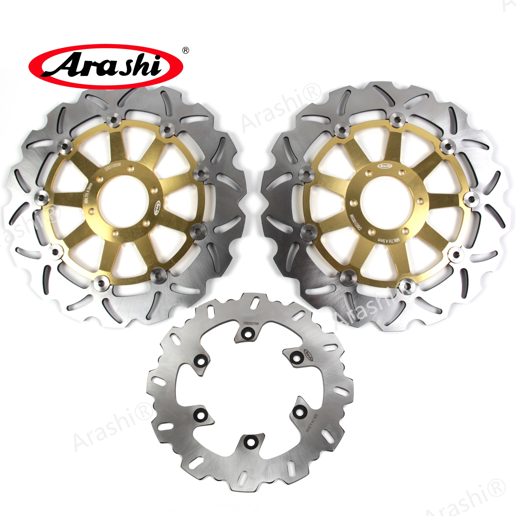 

Arashi 1 Set CNC Floating Front Rear Brake Disc Rotor For YAMAHA TDM 850 1991 1992 1993 1994 1995 1996 1997 1998 1999 2000 2001