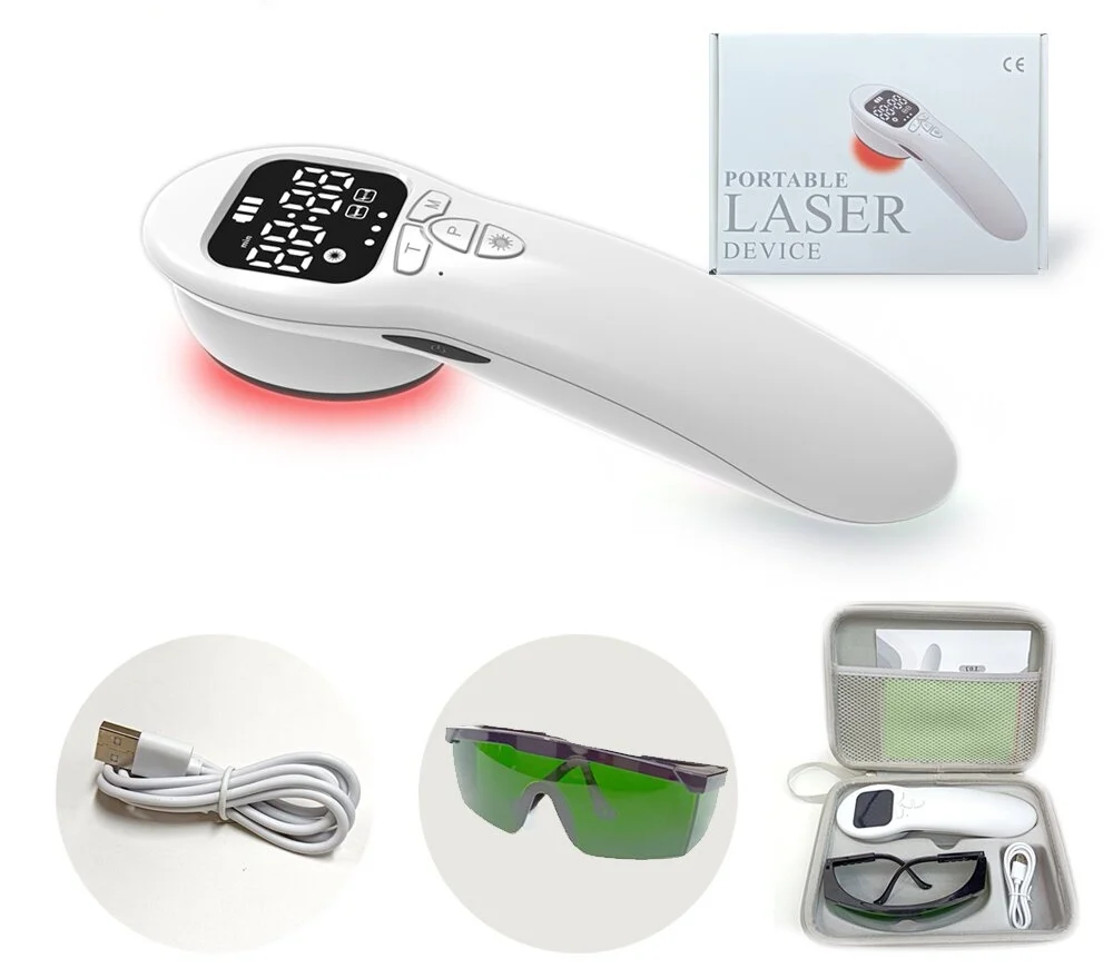 HLKGO 2X808nm Laser Therapy Device for Body Pain Relief Keen Pain Shoulder Sport Injuries Arthritis For Human Pet Wounds Healing
HLKGO 2X808nm Laser Therapy Device for Body Pain Relief Keen Pain Shoulder Sport Injuries Arthritis For Human Pet Wounds Healing