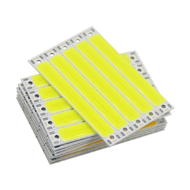 

DC 3.7V LED COB Strip 3W Warm White/Cold White COB LED Light Source High Brightness LED Light For DIY Bicycle Work Lamp 60 x 8mm