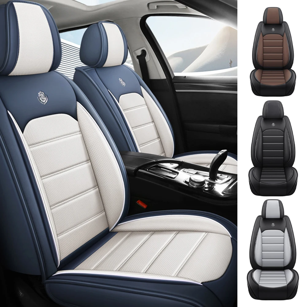 Compatible PU Leather Front Car Seat Covers Airbag Four Season Universal Fit Most Car SUV Car Accessories Full Set Car SeatCover
Compatible PU Leather Front Car Seat Covers Airbag Four Season Universal Fit Most Car SUV Car Accessories Full Set Car SeatCover