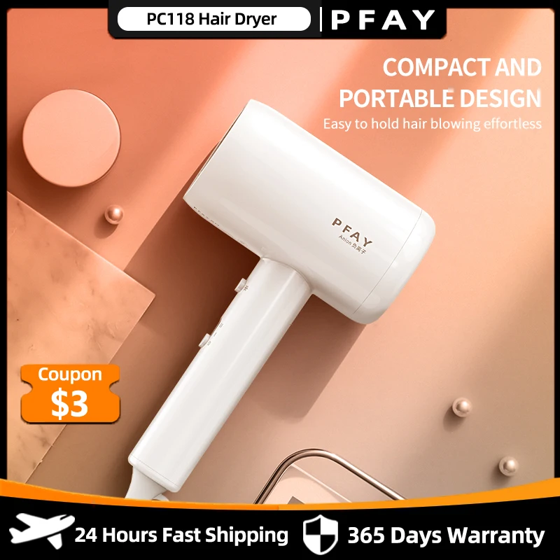 

PFAY PC118 2000W Anion Hair Dryers Powerful Quick Blow Dryer Professional Hot Air Circulating Hairdryer Hair Care Hairdressing