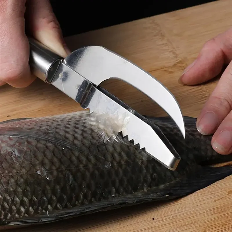 2 In1 Stainless Steel Kitchen Fish Scales Scraping Knife Cutter Fast Remove Fish Scale Scraper Fish Cleaning Tools Kitchen Acces
2 In1 Stainless Steel Kitchen Fish Scales Scraping Knife Cutter Fast Remove Fish Scale Scraper Fish Cleaning Tools Kitchen Acces