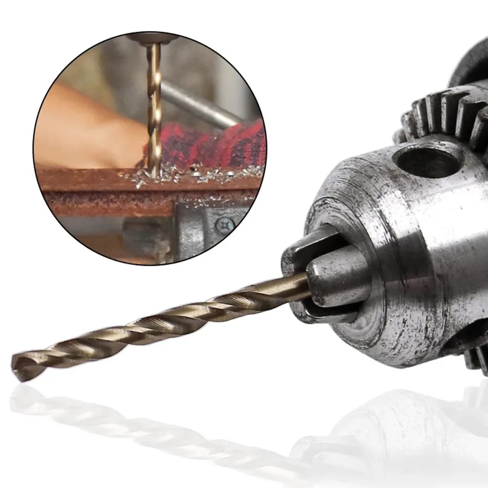 5pcs Drill Bit Straight Shank M35 Cobalt Auger Gold HSS-Co For High Tensile Steels 1mm 1.5/2/2.5/3mm Equipment Drilling Machine
5pcs Drill Bit Straight Shank M35 Cobalt Auger Gold HSS-Co For High Tensile Steels 1mm 1.5/2/2.5/3mm Equipment Drilling Machine
