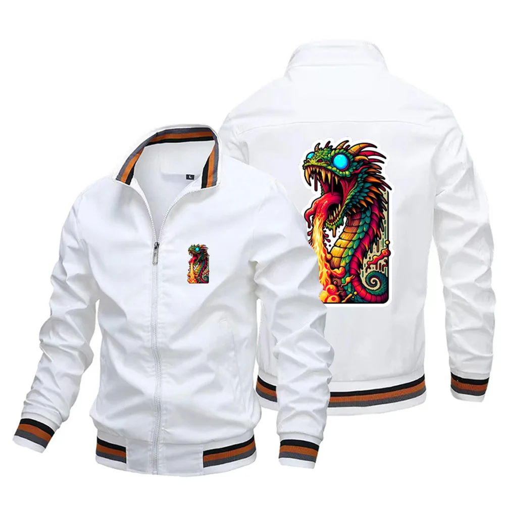 Cool 3D Monster Snake men's jacket with animal pattern suitable for spring and summer clothing stand collar oversized jacket top
Cool 3D Monster Snake men's jacket with animal pattern suitable for spring and summer clothing stand collar oversized jacket top