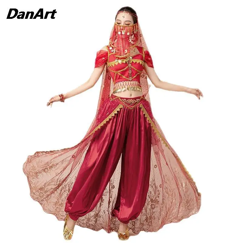 Jasmine Princess Belly Dance Costume for Adults Belly Dance Style Performance Dancing Set Clothing Court Dress
Jasmine Princess Belly Dance Costume for Adults Belly Dance Style Performance Dancing Set Clothing Court Dress