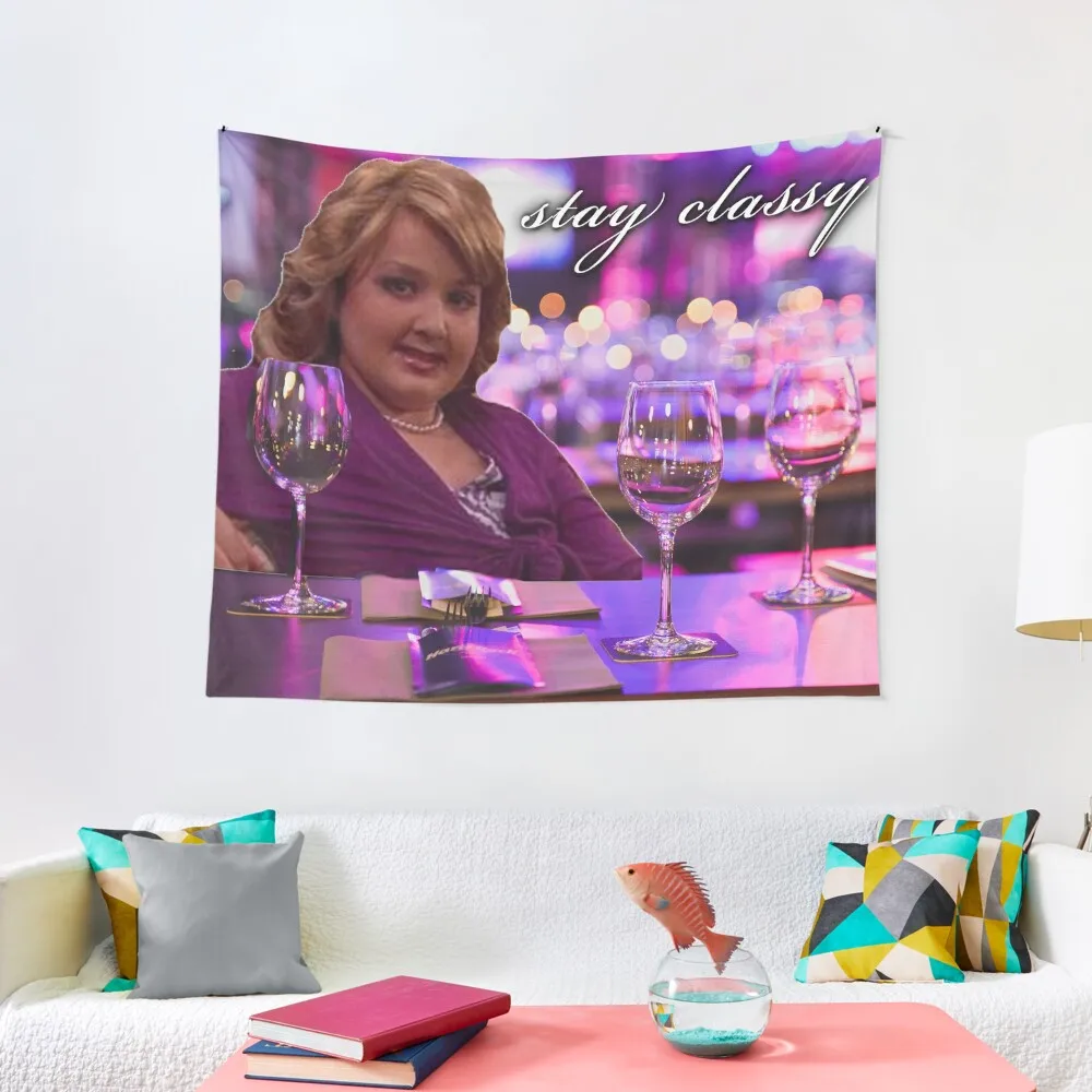 

girl gibby at the bar: stay classy Tapestry Decorative Wall Mural Wallpapers Home Decor Tapestry