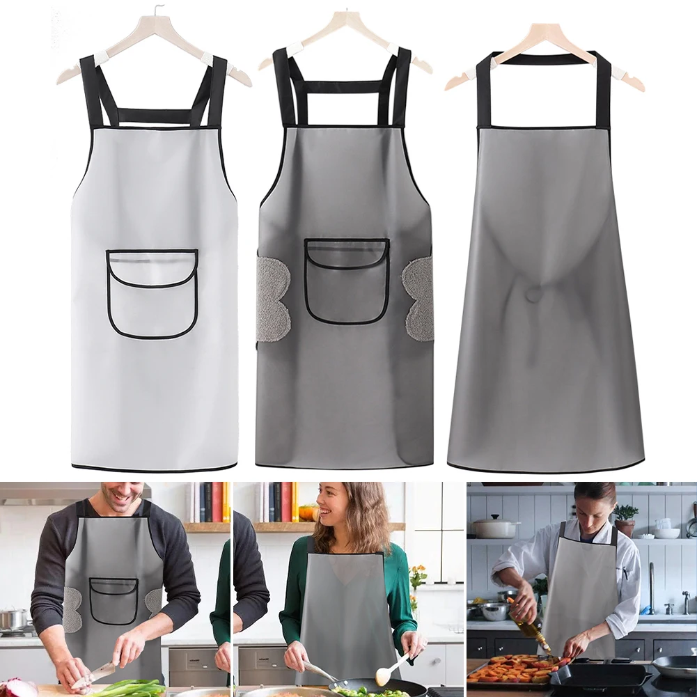 Kitchen Apron for Men Women Transparent Cooking Apron with Pocket Waterproof Oilproof PVC Adjustable Bib for Home Bar Restaurant
Kitchen Apron for Men Women Transparent Cooking Apron with Pocket Waterproof Oilproof PVC Adjustable Bib for Home Bar Restaurant