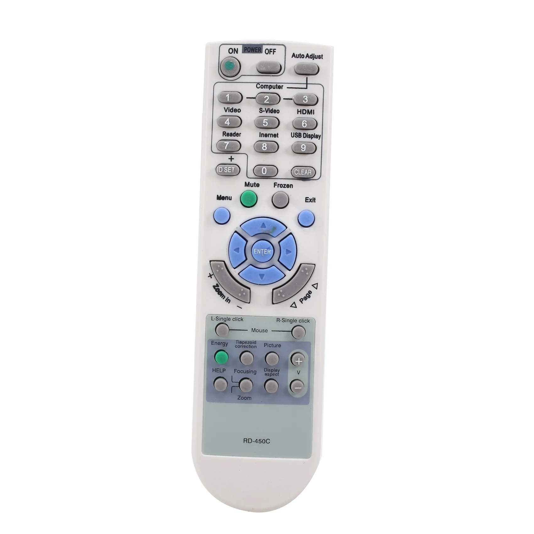 

RD-450C Remote Control Replace for NEC Projector NP100 NP110 NP115 NP1200 NP210 NP215 NP216 NP2200 NP300+ NP305 NP310