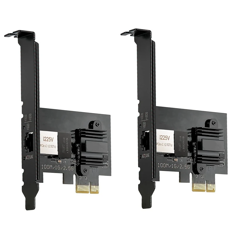 2X 2.5Gbase-T Pcie Network Adapter I225V 2.5G/1G/100Mbps PCI Express Gigabit Ethernet Card RJ45 LAN Adapter Converter
2X 2.5Gbase-T Pcie Network Adapter I225V 2.5G/1G/100Mbps PCI Express Gigabit Ethernet Card RJ45 LAN Adapter Converter