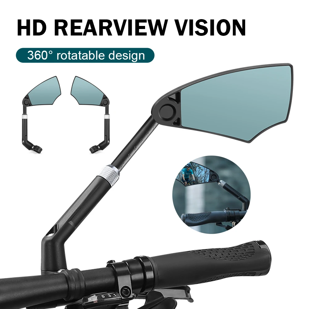 Anti-Glare Bicycle Mirror Handlebar Rear View 360°Rotatable Wide Range Back Sight Reflect Electric Scooter Mirror Bike Accessori
Anti-Glare Bicycle Mirror Handlebar Rear View 360°Rotatable Wide Range Back Sight Reflect Electric Scooter Mirror Bike Accessori