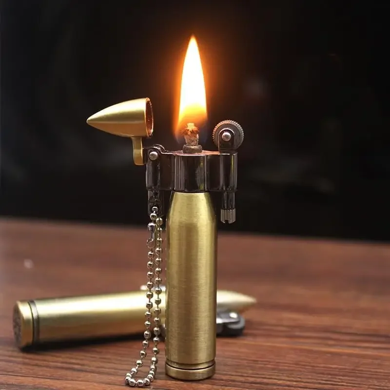 New Bullet Head Kerosene Lighter Personalized Creative Round Hanger HY677 Mini Retro Grinding Wheel Sparkling Oil Machine Tool
New Bullet Head Kerosene Lighter Personalized Creative Round Hanger HY677 Mini Retro Grinding Wheel Sparkling Oil Machine Tool