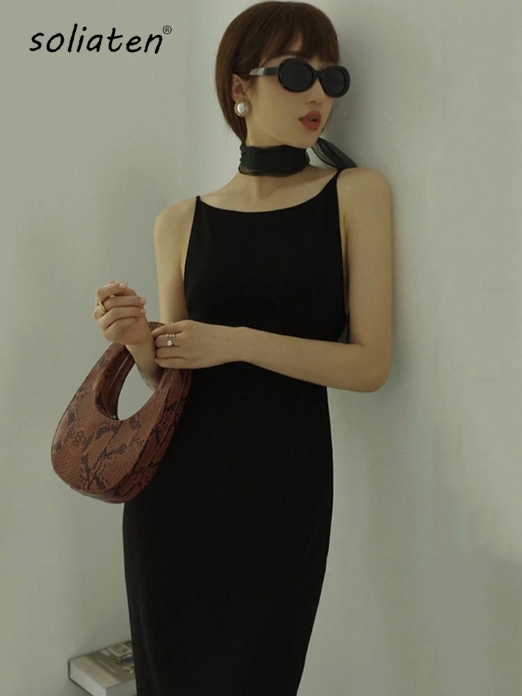 Black Sexy Dress Spaghetti Strap Female Party Dresses For Women Summer Bodycon Skinny Knitted Dress C-104
Black Sexy Dress Spaghetti Strap Female Party Dresses For Women Summer Bodycon Skinny Knitted Dress C-104