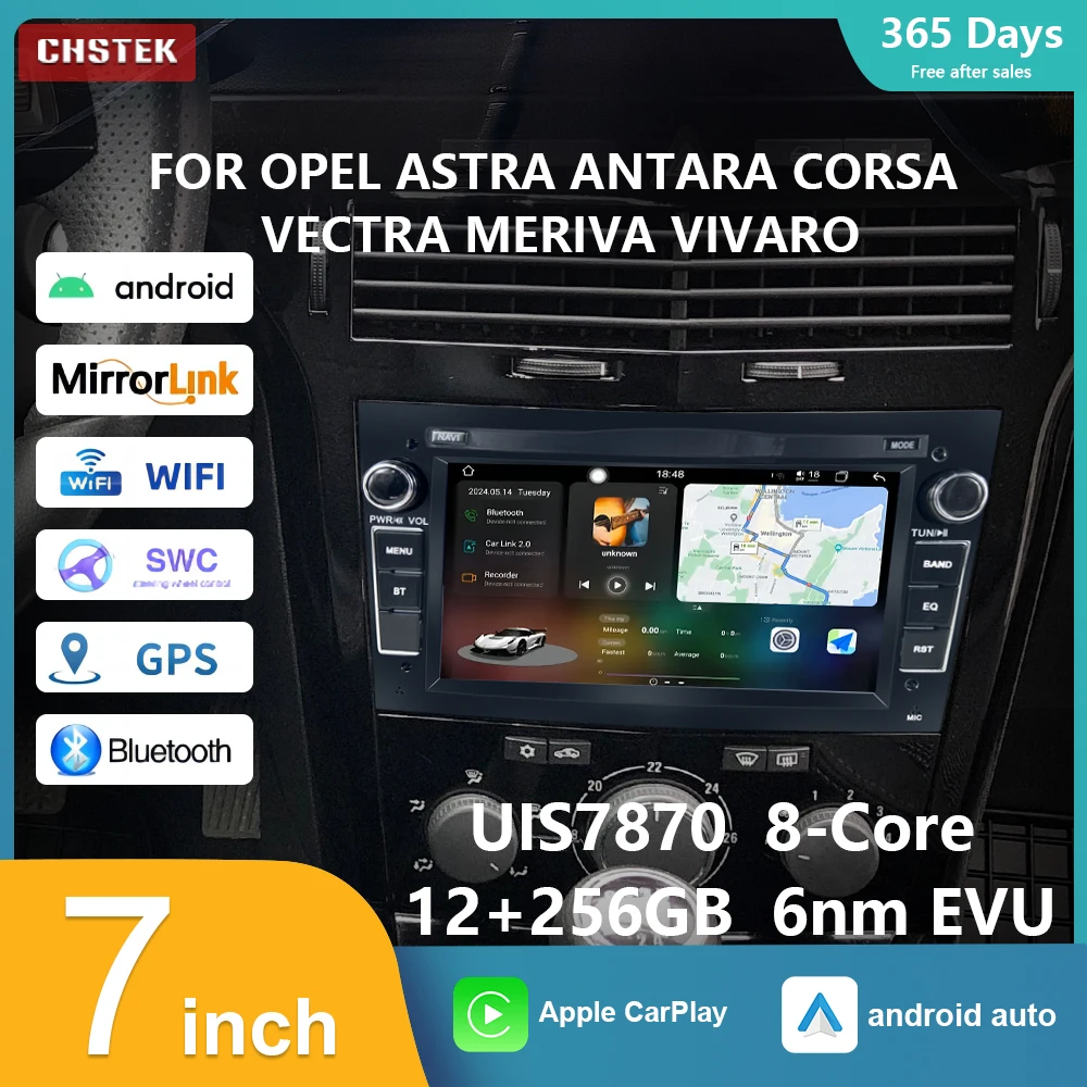Автомобильный радиоприемник CHSTEK 7 ''12 + 256G Android 12 UIS7870 для Opel Vauxhall Holden Astra H Antara 2 Corsa CD Vivaro Meriva навигация
Автомобильный радиоприемник CHSTEK 7 ''12 + 256G Android 12 UIS7870 для Opel Vauxhall Holden Astra H Antara 2 Corsa CD Vivaro Meriva навигация