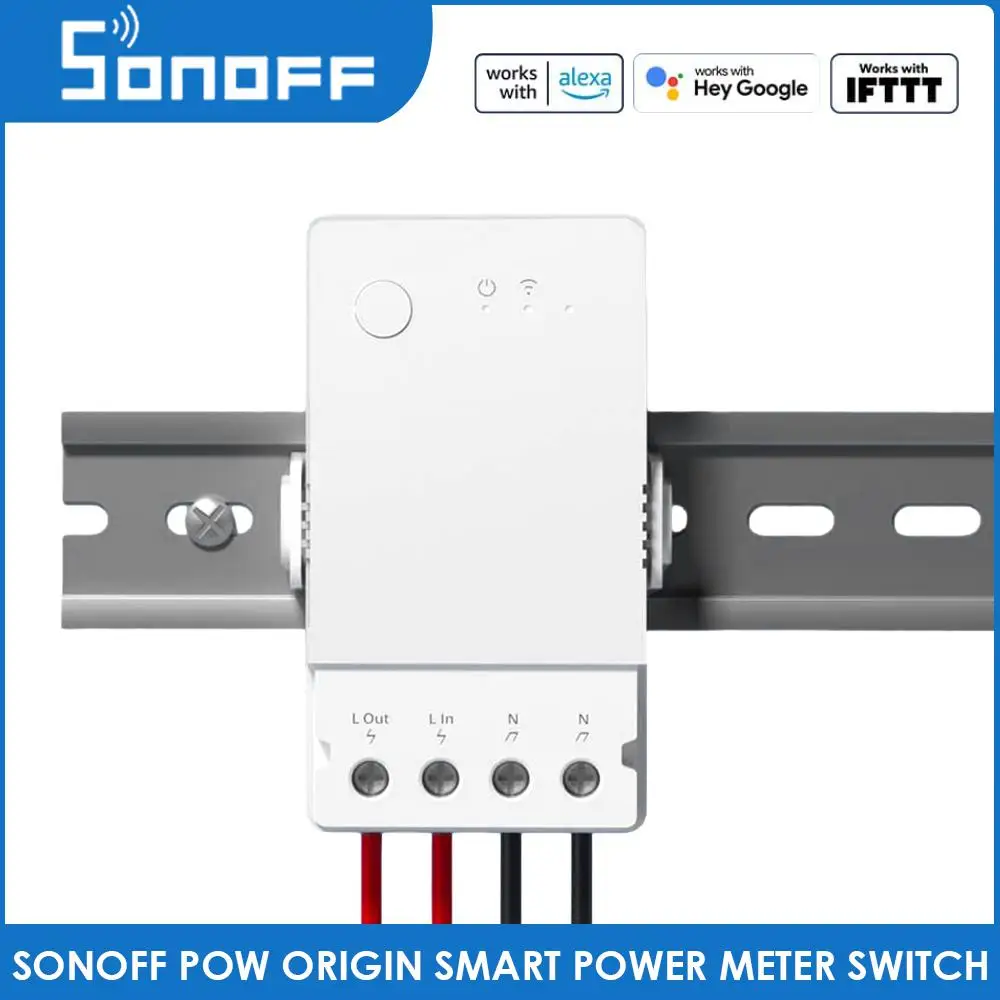 

Датчик мощности SONOFF POW Origin 16 А, 1-10 шт., переключатель, защита от перегрузки, мониторинг энергии, умный Wi-Fi, Φ, Alexa, Google