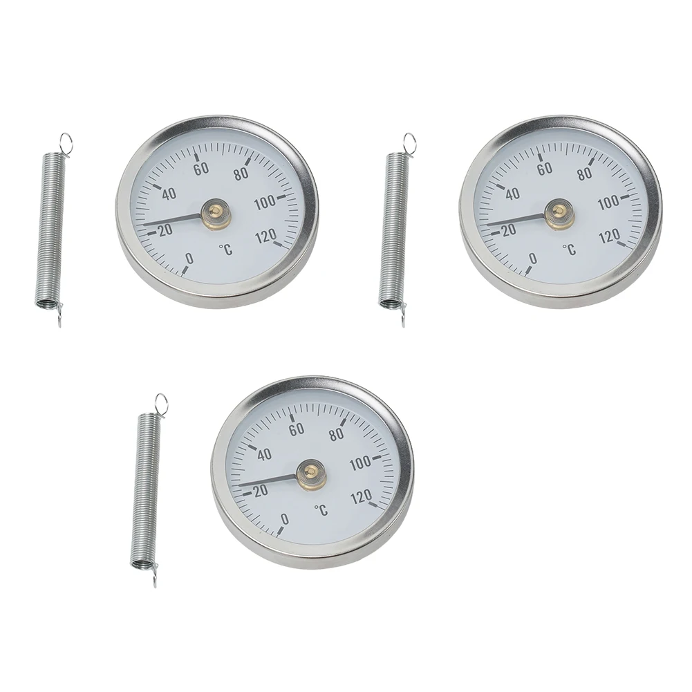 3Pcs Double-metal Stainless Steel Thermometer Barbecue Stove Thermometer 0-120℃ Boiler Industrial Pipe Thermometer Test Meters
3Pcs Double-metal Stainless Steel Thermometer Barbecue Stove Thermometer 0-120℃ Boiler Industrial Pipe Thermometer Test Meters