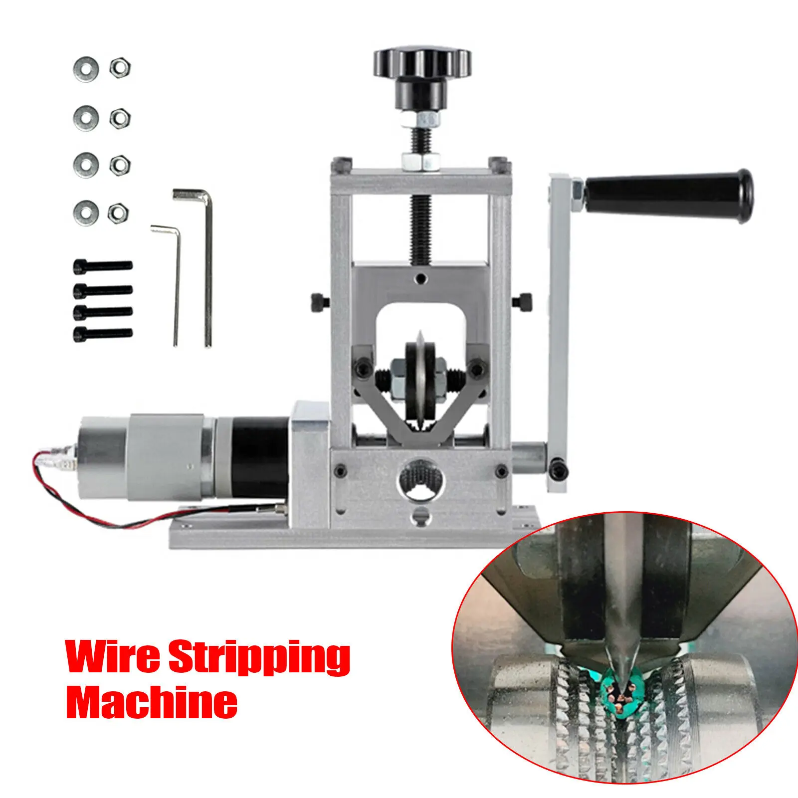 Manual Wire Cable Crimping Machine and Peeling Machine For Metal Wire Recycle Wire Cable Stripper Stripping
Manual Wire Cable Crimping Machine and Peeling Machine For Metal Wire Recycle Wire Cable Stripper Stripping
