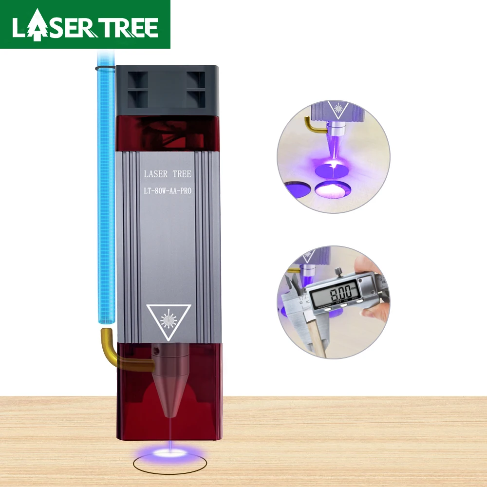 LASER TREE High Power 80W Laser Module Air Assist 450nmLaser Head for Laser Cutting Machine DIY Laser Engraver Wood Working
LASER TREE High Power 80W Laser Module Air Assist 450nmLaser Head for Laser Cutting Machine DIY Laser Engraver Wood Working