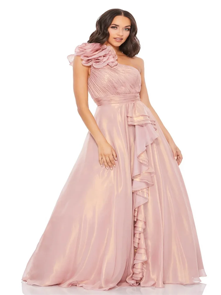 A-Line Evening Dresses One-Shoulder Sleeveless Floor Length Polyester Gowns Formal Special Occasio Prom Party Gown for Women
A-Line Evening Dresses One-Shoulder Sleeveless Floor Length Polyester Gowns Formal Special Occasio Prom Party Gown for Women