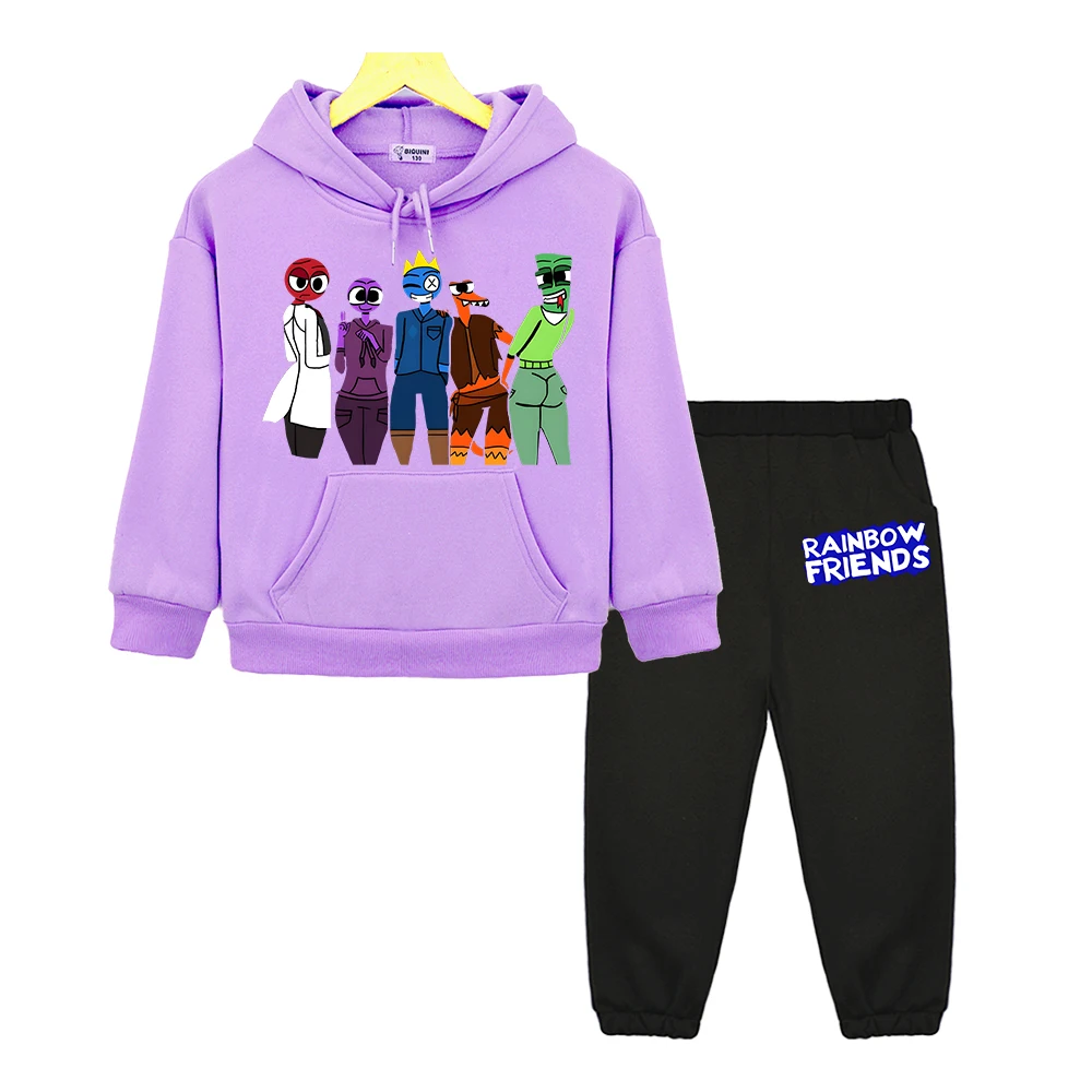 Rainbow Friend boys girls clothes Hooded Sets sweatshirt y2k sudadera Autumn anime hoodie Fleece pullover kids boutique clothes
Rainbow Friend boys girls clothes Hooded Sets sweatshirt y2k sudadera Autumn anime hoodie Fleece pullover kids boutique clothes