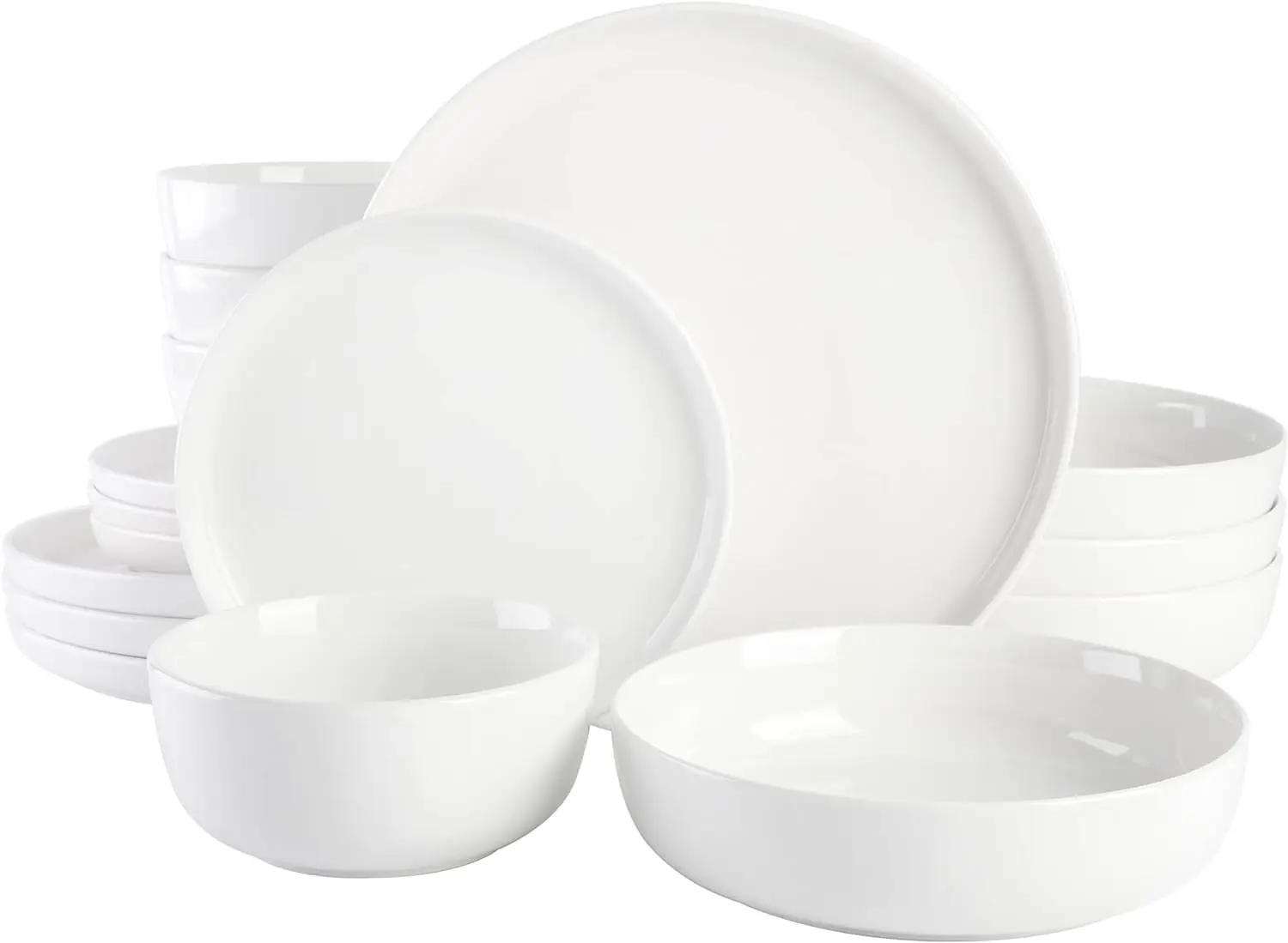 

Gibson Home Oslo Porcelain Chip and Scratch Resistant Dinnerware Set, Service for 4 (16pcs)