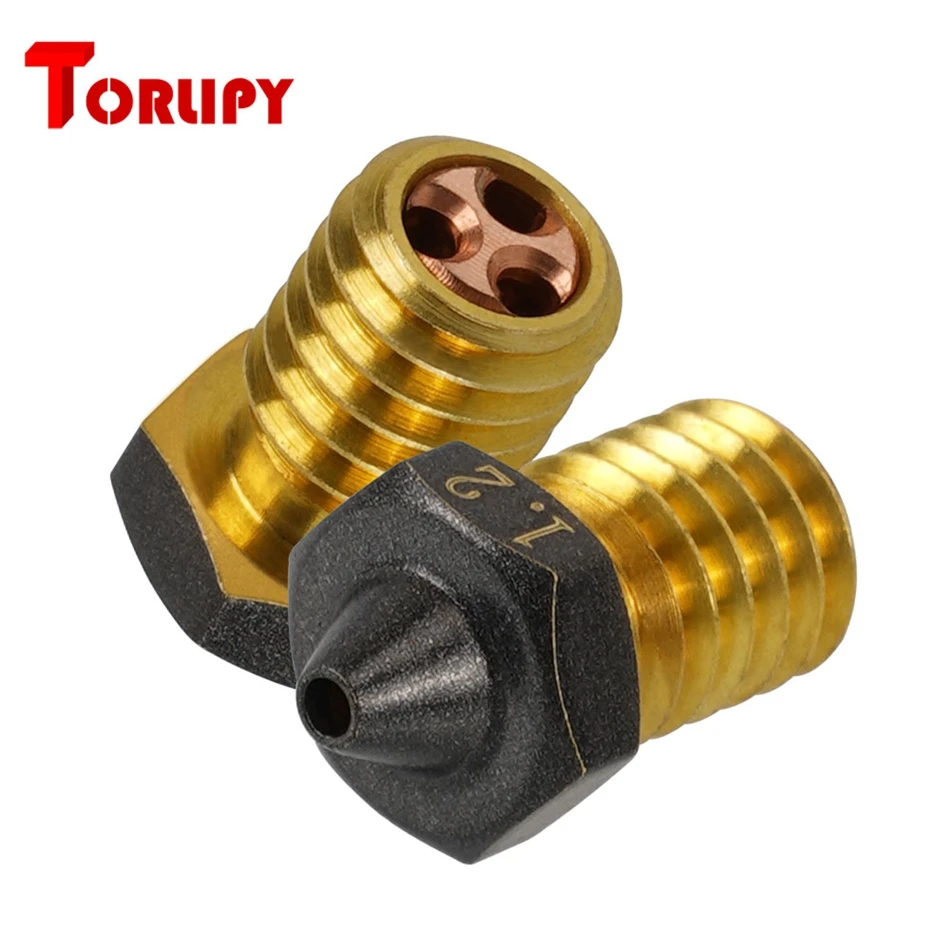 

1/2PCS PTFE Coated CHT Nozzle E3D V6 Brass Non Stick Filament 0.3mm 0.4mm 0.8mm 1.2mm High Speed Flow Nozzles 3D Printer Parts