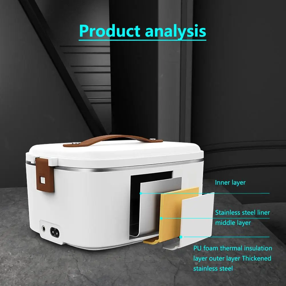 12v Portable Heated Lunch Box 1.8l Large Capacity 304 Stainless Steel Electric Bento Box For Home Office Car 
12v Portable Heated Lunch Box 1.8l Large Capacity 304 Stainless Steel Electric Bento Box For Home Office Car