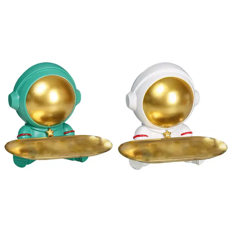 Resin Astronaut Entrance Storage Astronaut Statue With Gold-plated Tray Key Storage Bowl Tray Snack Storage Box For Home
Resin Astronaut Entrance Storage Astronaut Statue With Gold-plated Tray Key Storage Bowl Tray Snack Storage Box For Home