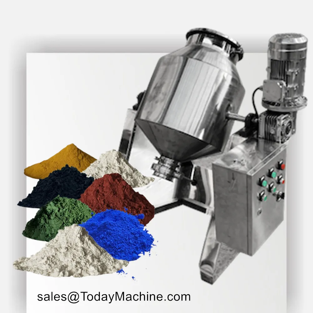 

Dry Granules Powder Drum Shaped 3d Mixer Double Cone Cylinder Blender Mixer Blending Mixing Machine